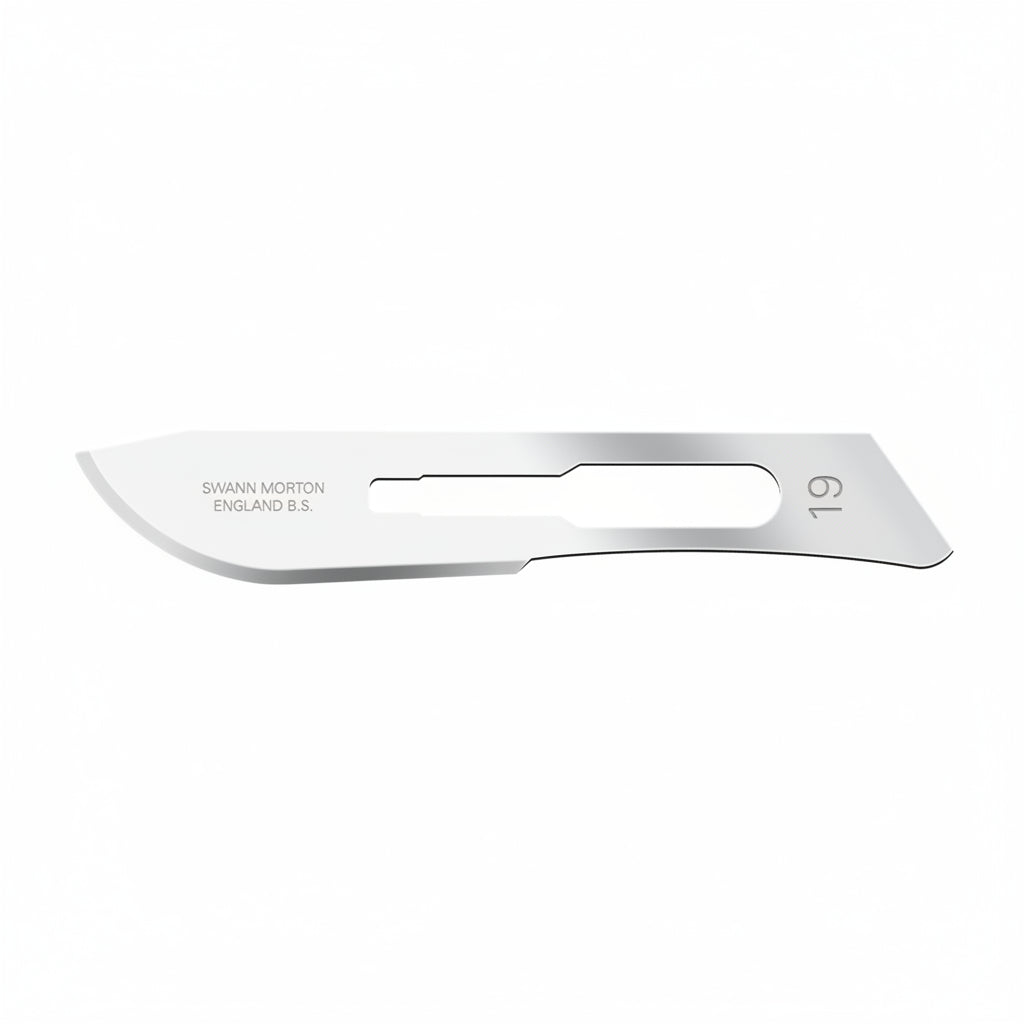 19-SWANN MORTON BLADE STAINLESS STEEL, STERILE 100/box