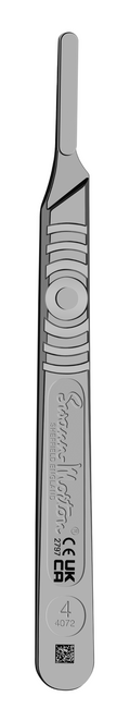 074S Handles, Surgical, Stainless Steel, fits blades 20-27, UDI compliant Box of 10