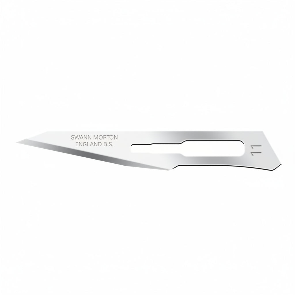 SM6603	SZ 11 STERILE DISPOSABLE SCALPELS WITH GUARD Swann Morton 10/Box