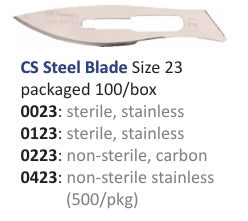 CS Non-Sterile Carbon Steel Size 23