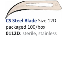 CS Sterile Stainless Steel Size 12D