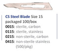 CS Non-Sterile Carbon Steel Size 15