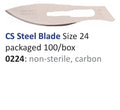 CS Non-Sterile Carbon Steel Size 24