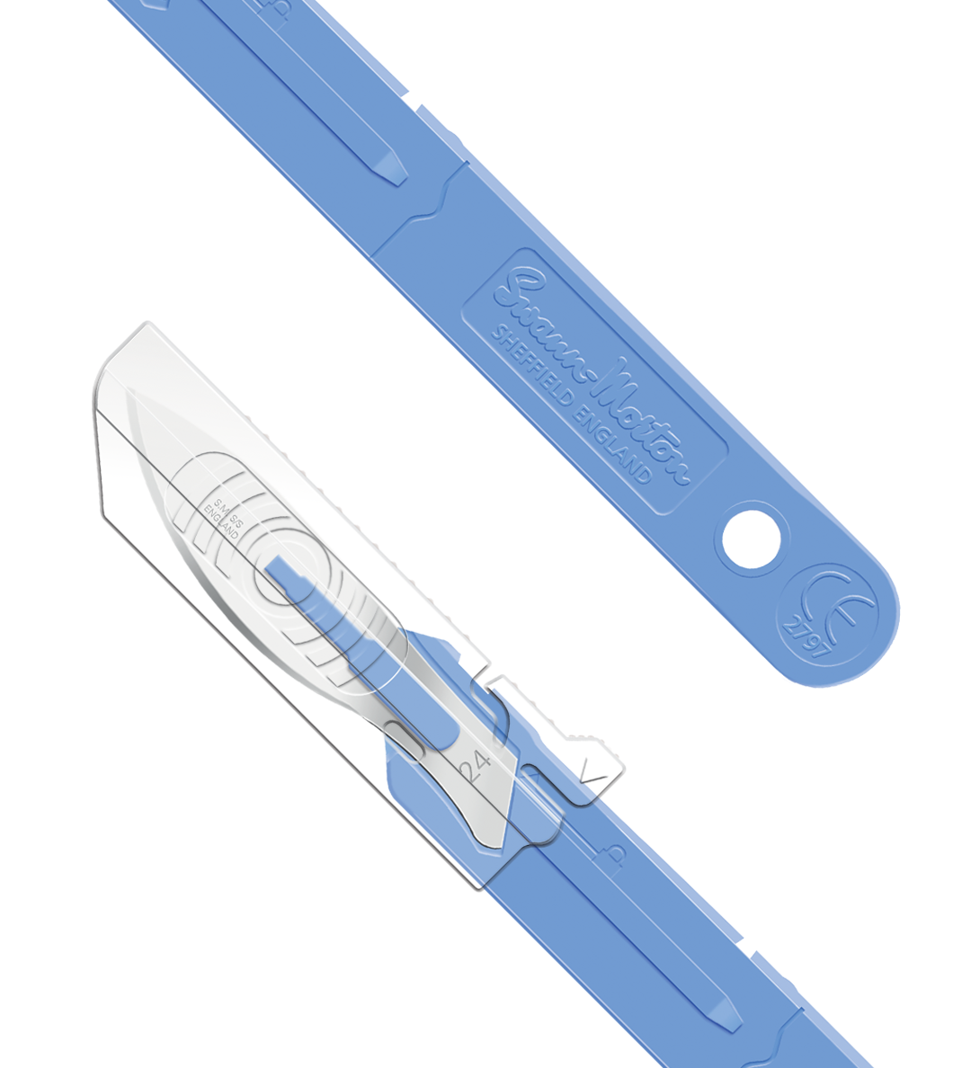 SM3611	No.24 STERILE SAFETY SCALPEL (RETRACTING GUARD) SWANN MORTON 10/box