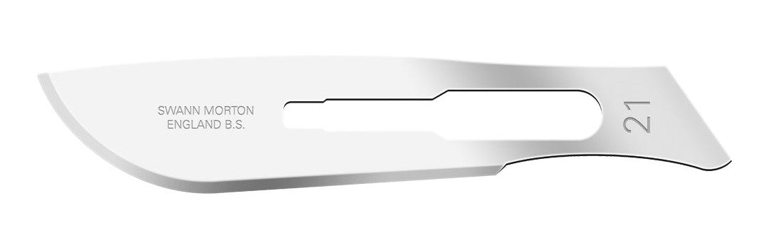 21-SWANN MORTON BLADE STAINLESS STEEL, STEEEL 100/Box