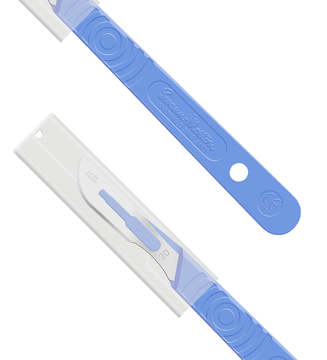 SM2391	#11P Bulk Swann Morton NS Disposable Scalpels with guard 1000/box